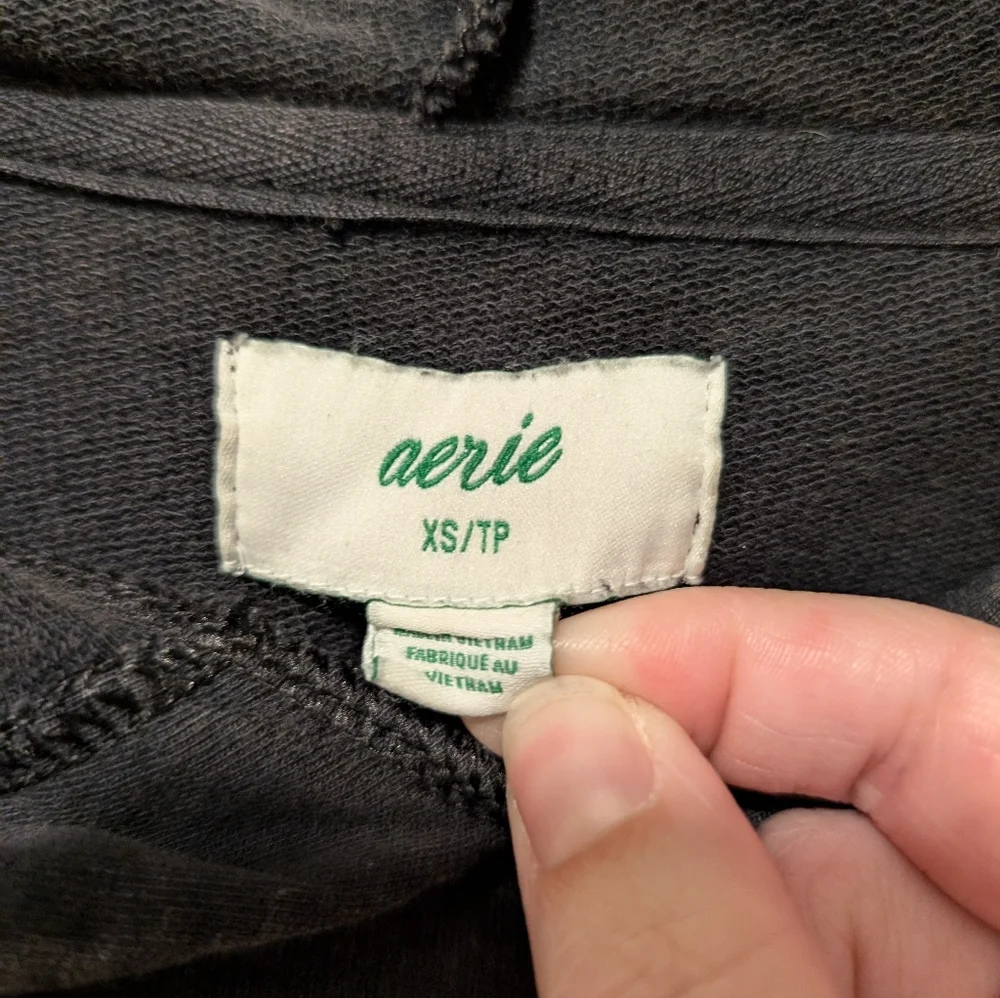 ✨ 5 For $50 Aerie XS Charcoal Gray Hoodie - Picture 4 of 6